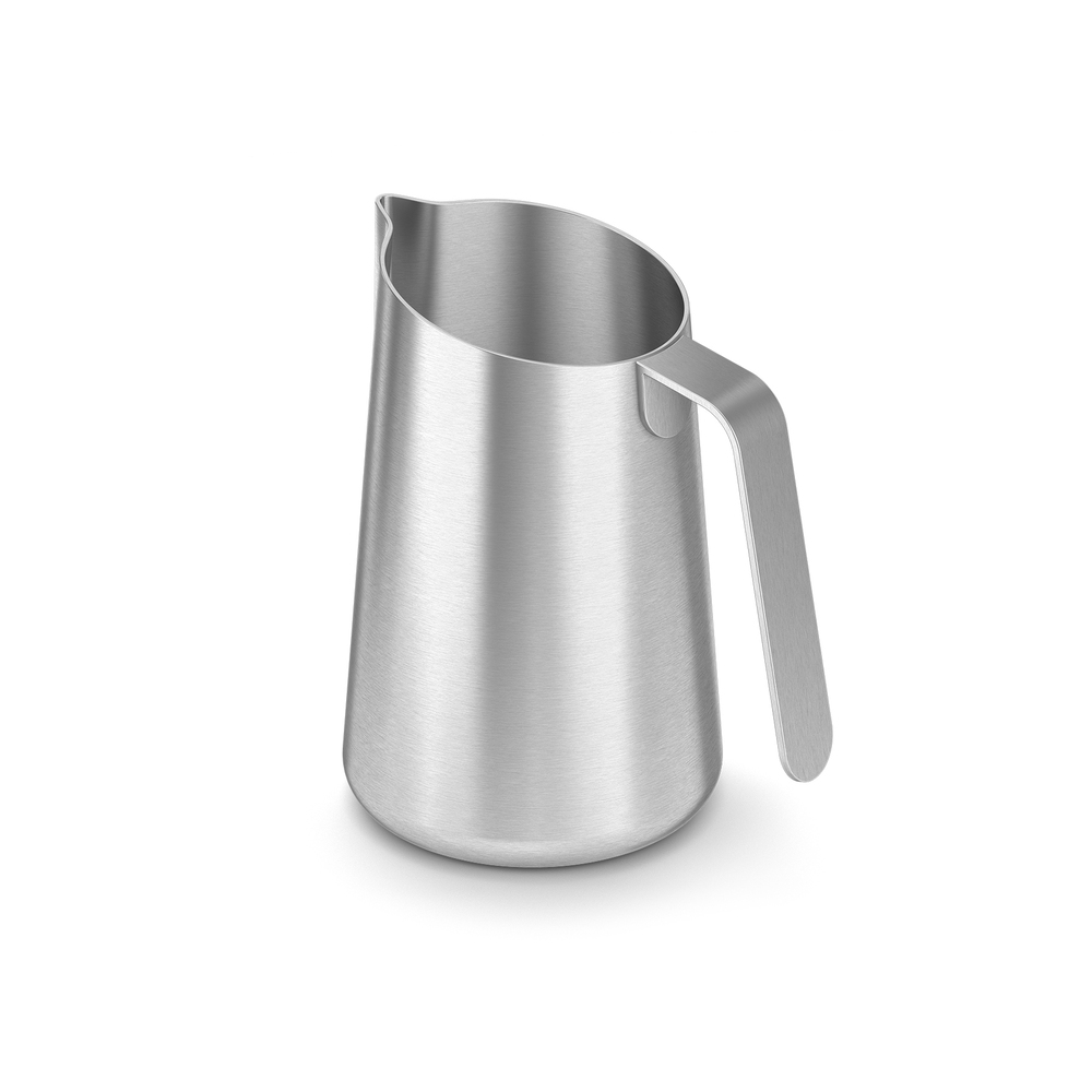 Zack Acio Brushed Stainless Steel Cream and Milk Jug - Drip-Free Pouring