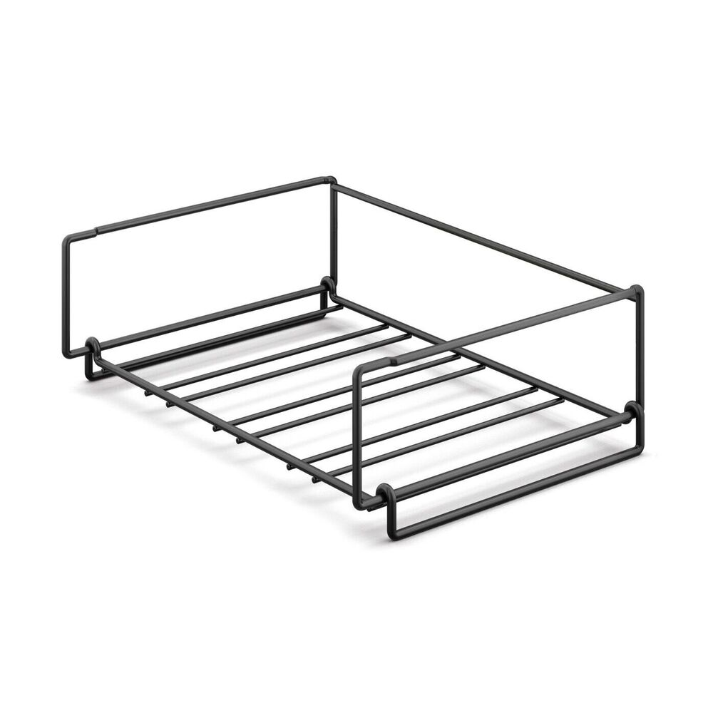 Zack Cubeto Powder Coated Black Stainless Steel Stackable Wine Rack 20554