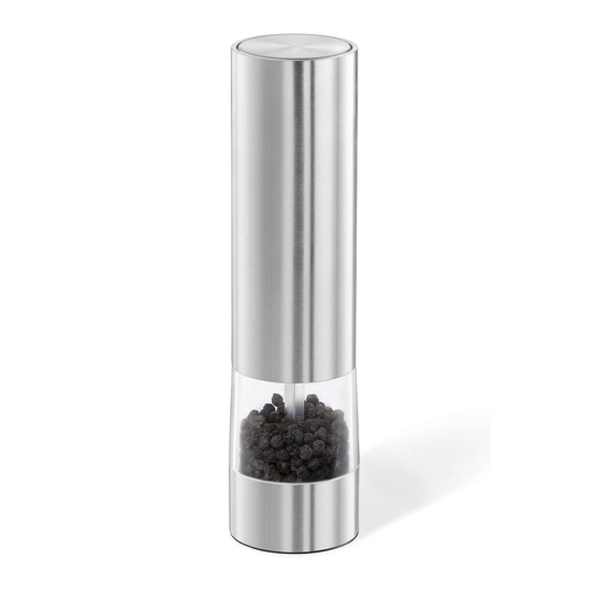 🇩🇪 Zack Monino Premium Brushed Stainless Steel Electric Pepper Grinder - Award-Winning German Design ⚡🌶️🏆✨