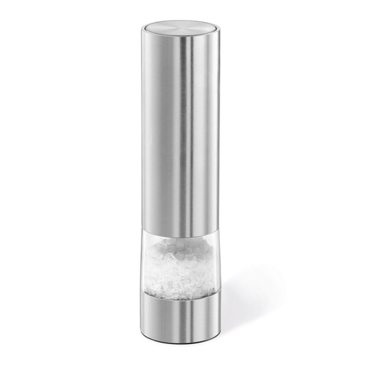 Zack Monino Brushed Stainless Steel Electric Salt or Spice Mill 20936