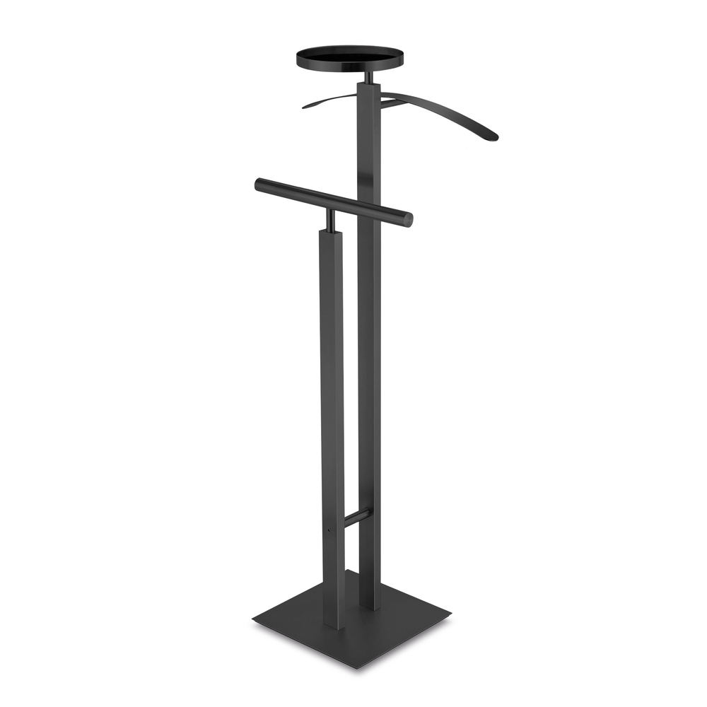 Zack Atacio Powder Coated Black Stainless Steel Clothes Butler 50636