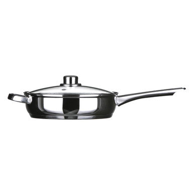 Crosse 26cm Black Non-Stick Frying Pan with Glass Lid