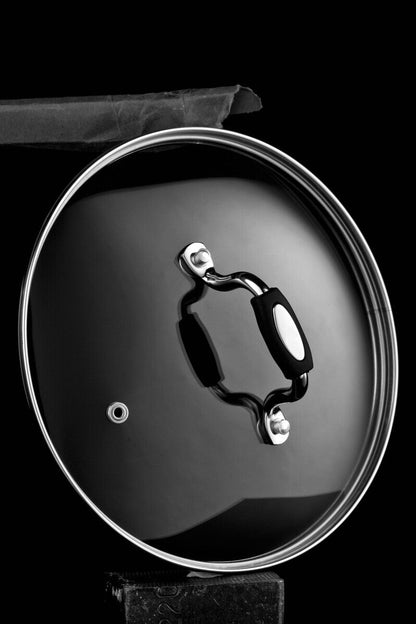 Tenzo Stainless Steel Chip Pan with Glass Lid & Wire Basket