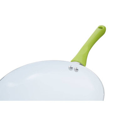Ecocook 28cm Lime Green Ceramic Non-Stick Frying Pan