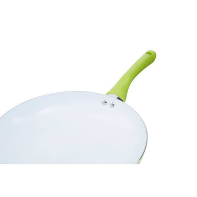 Ecocook 30cm Lime Green Ceramic Non-Stick Frying Pan