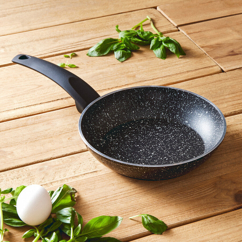 Stoneflam 20cm Black Marble Non-Stick Frying Pan