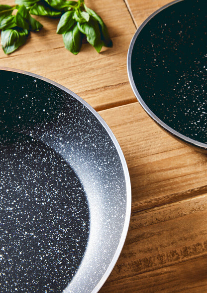 Stoneflam 20cm Black Marble Non-Stick Frying Pan