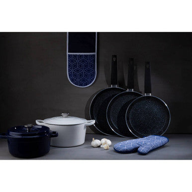 Stoneflam 24cm Black Marble Non-Stick Frying Pan