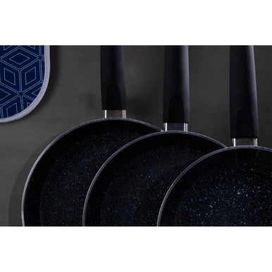 Stoneflam 24cm Black Marble Non-Stick Frying Pan
