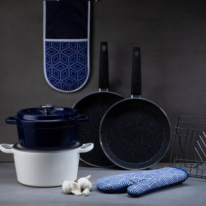 Stoneflam 26cm Black Marble Non-Stick Frying Pan