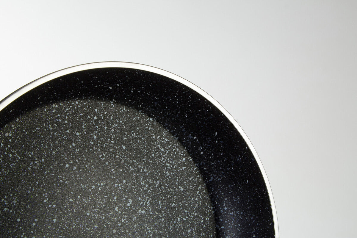 Stoneflam 26cm Black Marble Non-Stick Frying Pan