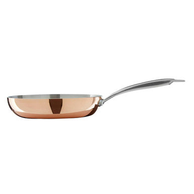 Minerva 24cm Tri-Ply Copper Finish Stainless Steel Frying Pan