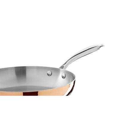 Minerva 24cm Tri-Ply Copper Finish Stainless Steel Frying Pan