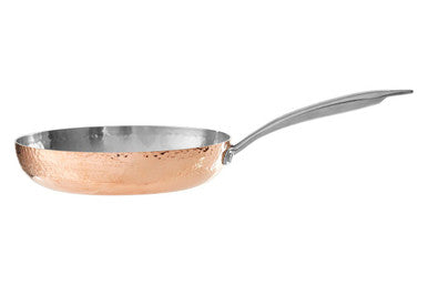 Minerva 24cm Hammered Copper Finish Stainless Steel Frying Pan