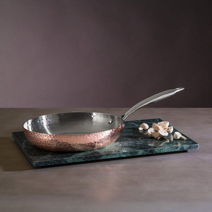 Minerva 24cm Hammered Copper Finish Stainless Steel Frying Pan