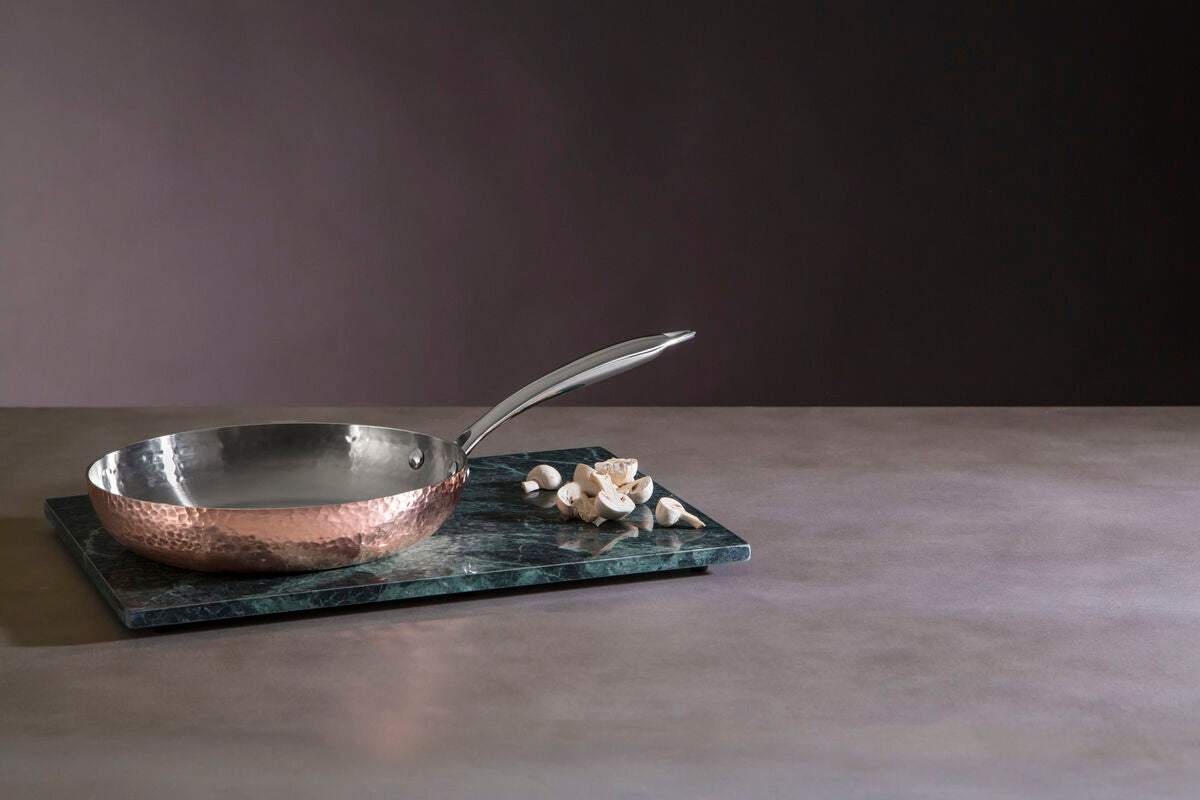 Minerva 24cm Hammered Copper Finish Stainless Steel Frying Pan