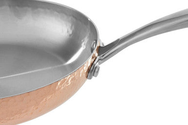 Minerva 24cm Hammered Copper Finish Stainless Steel Frying Pan