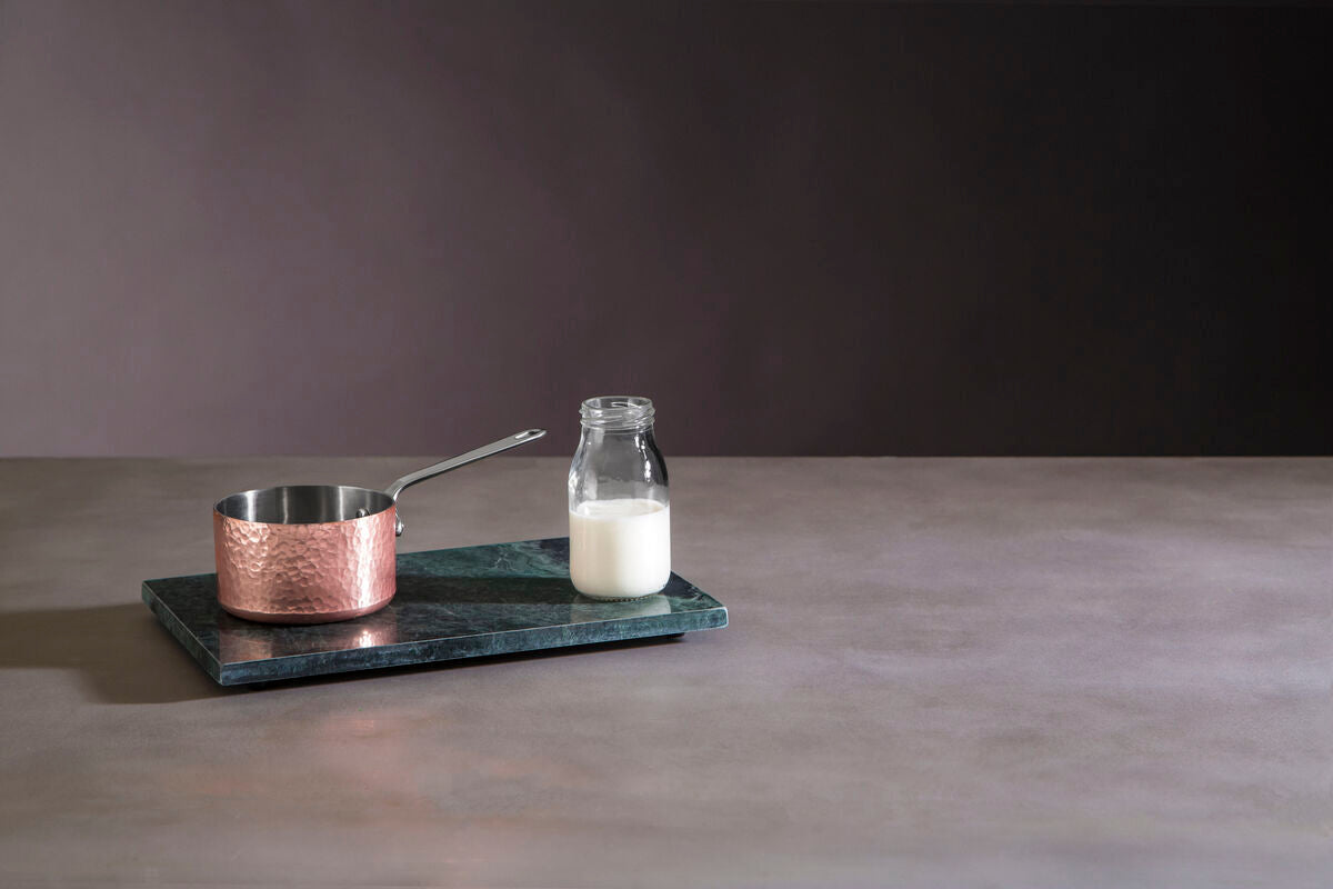 Minerva Hammered Copper Finish Stainless Steel Milk Pan 10cm