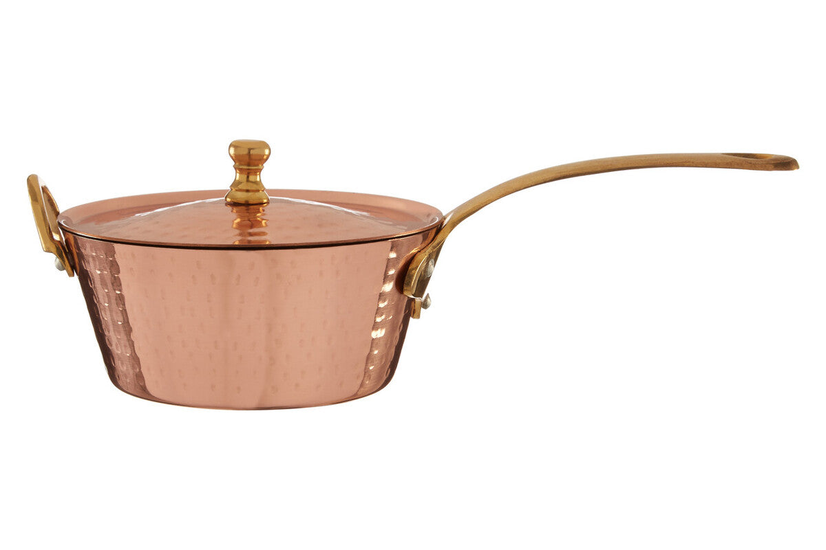 Cyprus Hammered Copper Mini Saucepan Serving Dish
