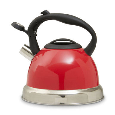 Zion Red 3 Litre Whistling Kettle