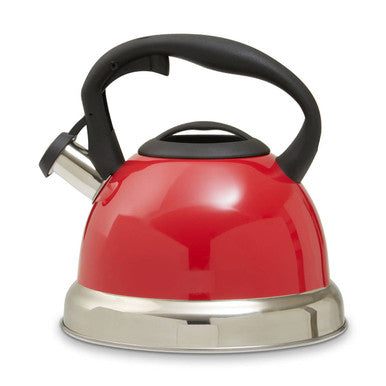 Zion Red 3 Litre Whistling Kettle