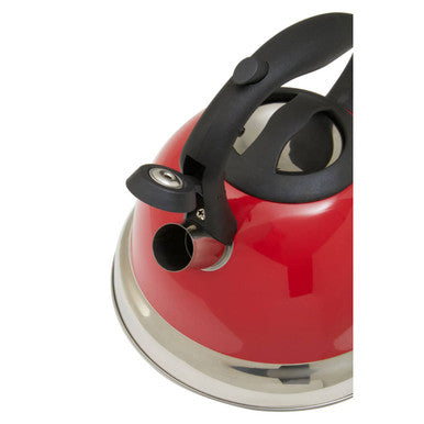 Zion Red 3 Litre Whistling Kettle
