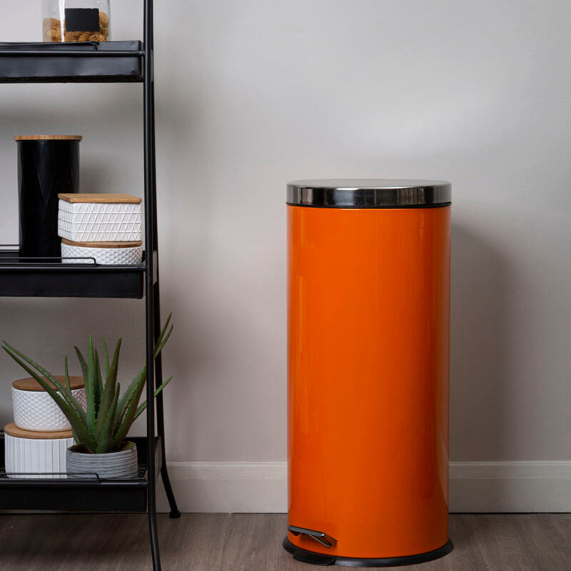 Miller Orange 30 Litre Pedal Bin