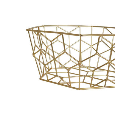 Vertex Contour Matte Gold Wire Fruit Basket