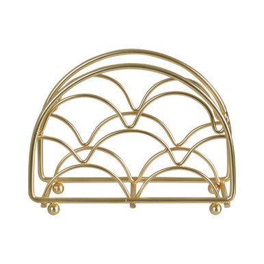 Vertex Deco Matte Gold Napkin Holder