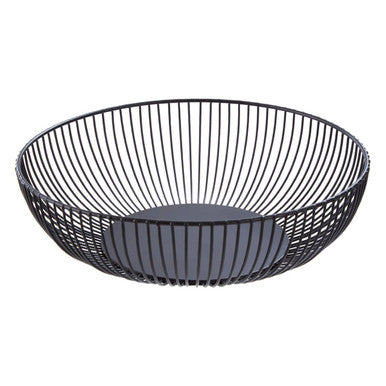 Emery Matte Black Iron Wire Fruit Bowl