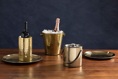 Mixology Hammered Gold Wine Cooler