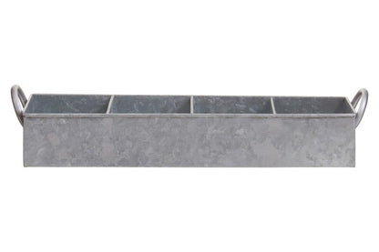 Drummond 4 Compartment Galvanised Steel Rectangular Tray