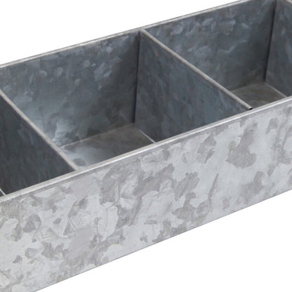 Drummond 4 Compartment Galvanised Steel Rectangular Tray