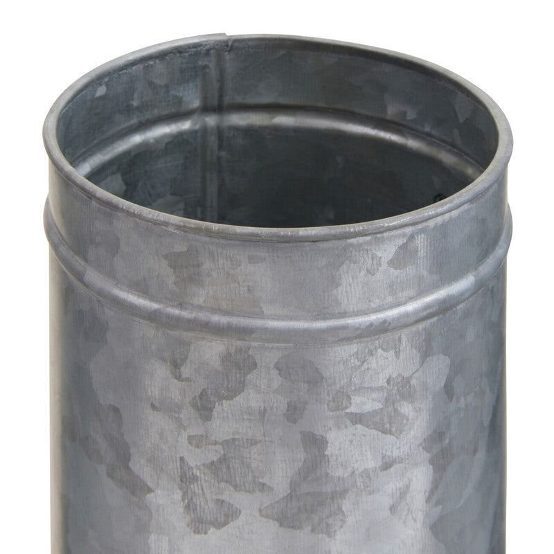 Drummond Set Of Three Galvanised Steel Canisters