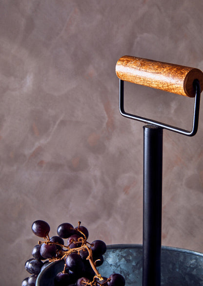 Drummond Two-Tier Galvanised Steel Cake Stand With Handle