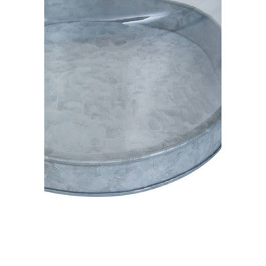 Drummond Galvanised Steel Cake Plate With Glass Dome
