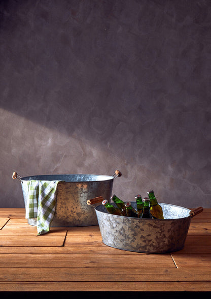 Drummond Large Boat Shape Galvanised Steel Tray