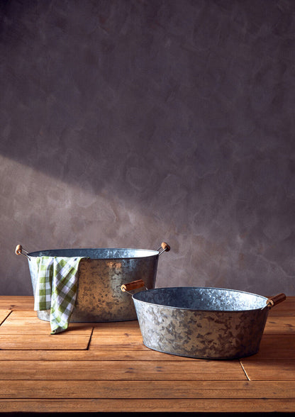 Drummond Large Boat Shape Galvanised Steel Tray