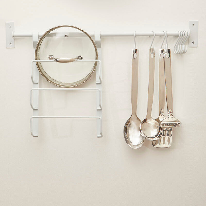 Sorello White Hanging Rail | Iron Wall Clothes Rail