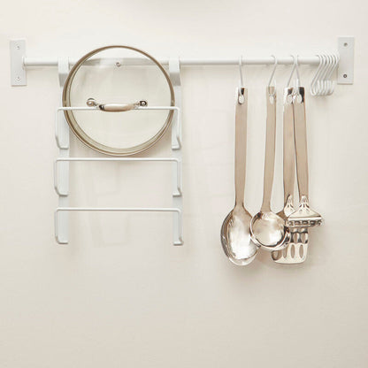 Sorello White Hanging Rail | Iron Wall Clothes Rail