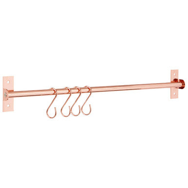 Sorello Rose Gold Hanging Rail | Iron Wall Rail