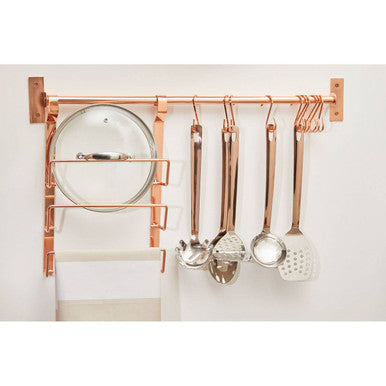 Sorello Rose Gold Hanging Rail | Iron Wall Rail