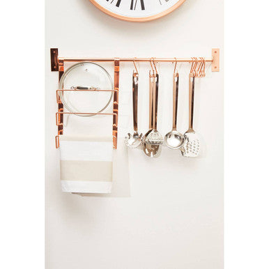 Sorello Rose Gold Hanging Rail | Iron Wall Rail