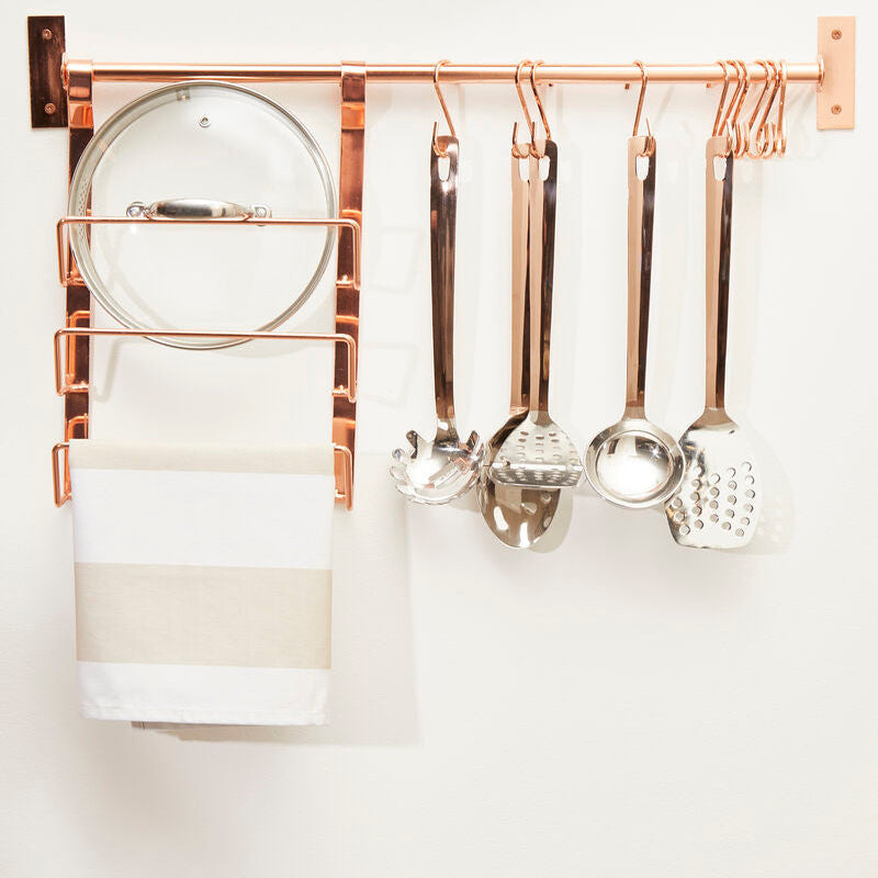 Sorello Rose Gold Hanging Rail | Iron Wall Rail