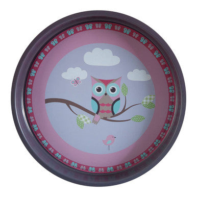 Happy Owls tin serving tray, 37cm diameter
