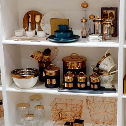 Prescott Charcoal And Copper Sugar Canister