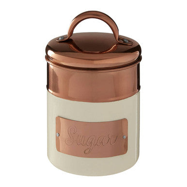 Prescott Cream And Copper Sugar Canister