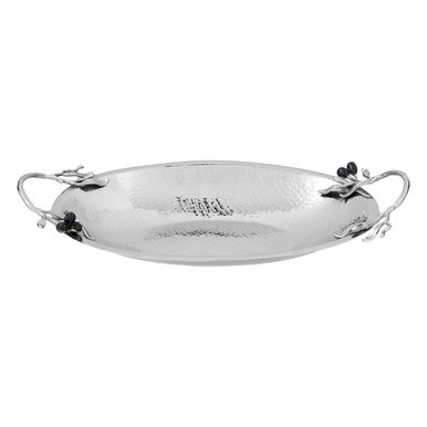 Miressa grapes serving dish, silver stainless steel