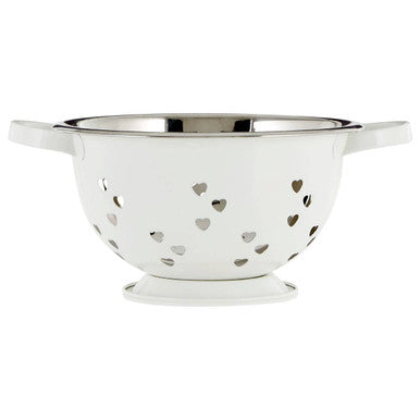 Hollis Hearts Design Ivory Colander