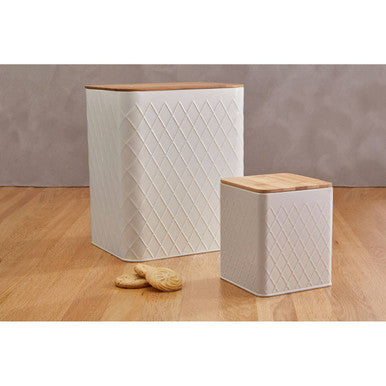 Rhombus Rectangular Storage Canister